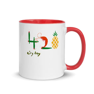4🦐🍍mugs with  Color Inside