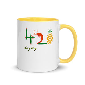 4🦐🍍mugs with  Color Inside