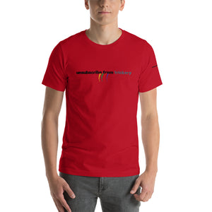UNSUBSCRIBE FROM TRICKERY Short-Sleeve Unisex T-Shirt