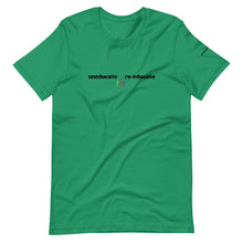 Load image into Gallery viewer, UNEDUCATE...RE-EDUCATE Short-Sleeve Unisex T-Shirt