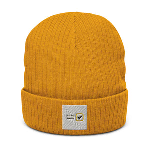 keep the fun alive Ribbed knit beanie